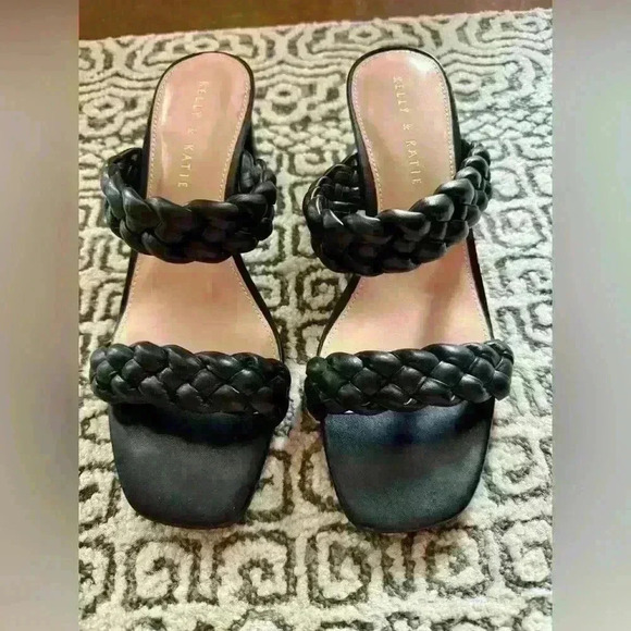 Kelly & Katie Shoes - Kelly & Katie-KK Carile Heel In Black-Size 8.5- Pre-Owned